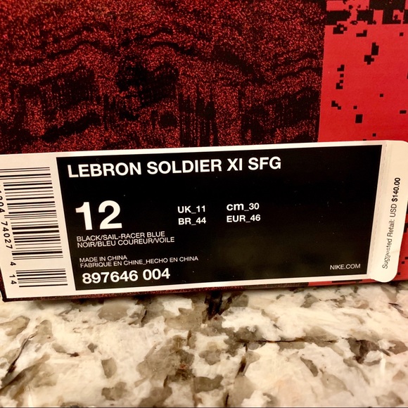 Nike LeBron Soldier XI 11 SRG BN 897646 004 - Picture 8 of 8